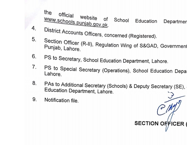 REGULAR PROMOTION of WOMEN FROM BPS-17 TO BPS-18 IN Punjab School Education Department