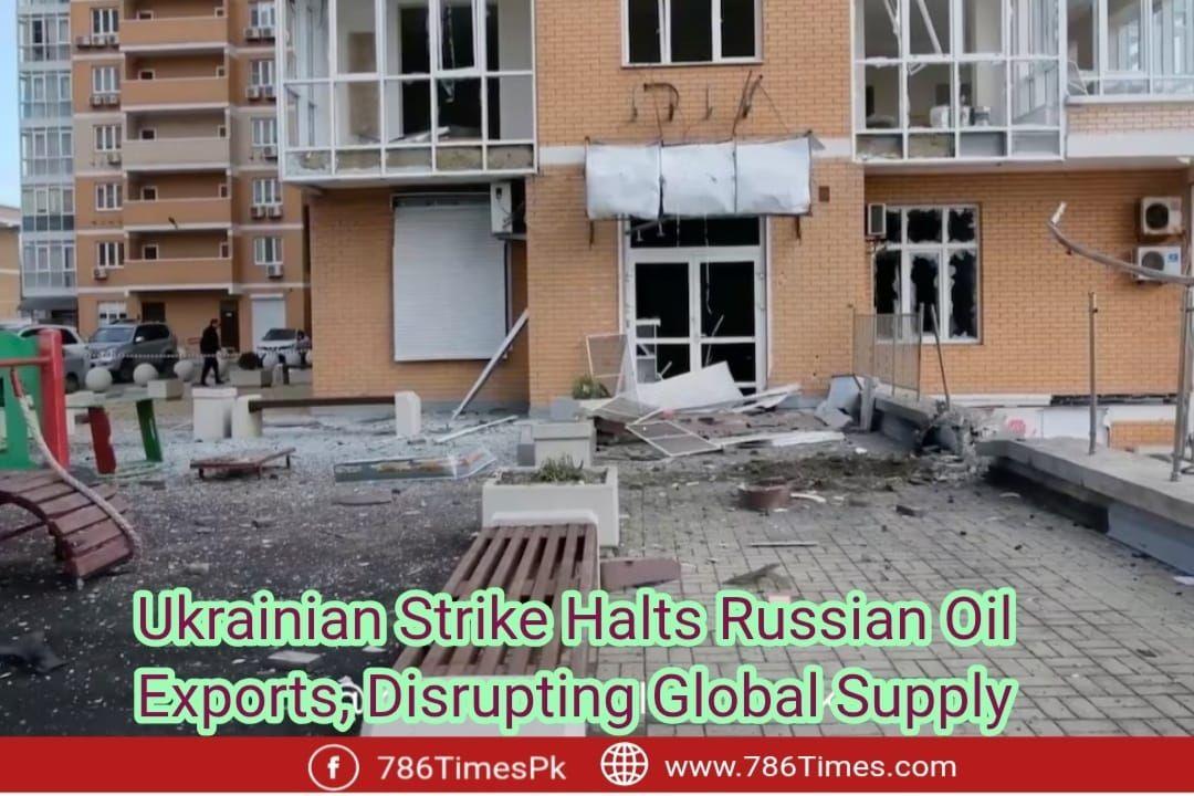 Fire and damage at Russia’s Novorossiysk oil terminal after Ukrainian drone strike disrupting 2% of global supply.