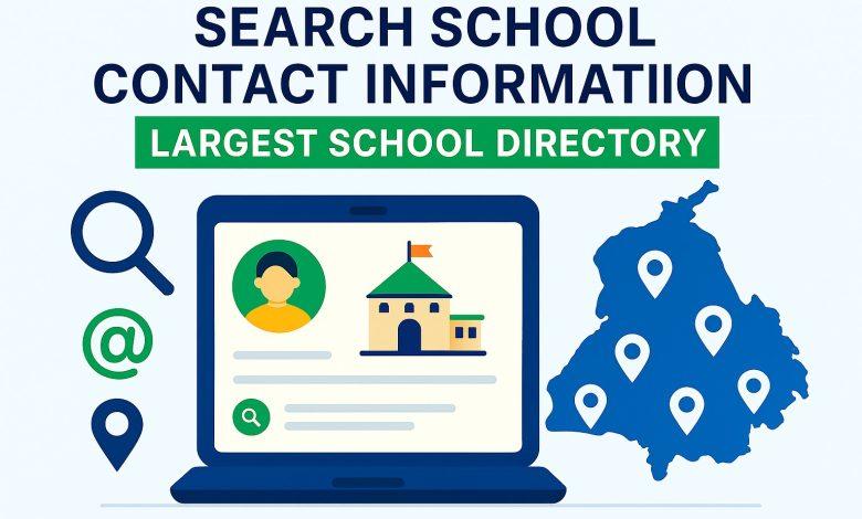 Search School Contact information –Largest School Directory