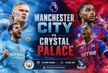Erling Haaland of Man City battles for possession against Crystal Palace defenders during Premier League match at Etihad Stadium, May 2026. Man City vs Crystal Palace